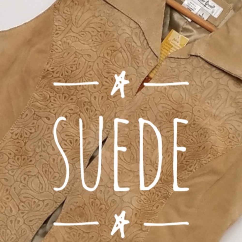 Coldwater Creek suede vest
